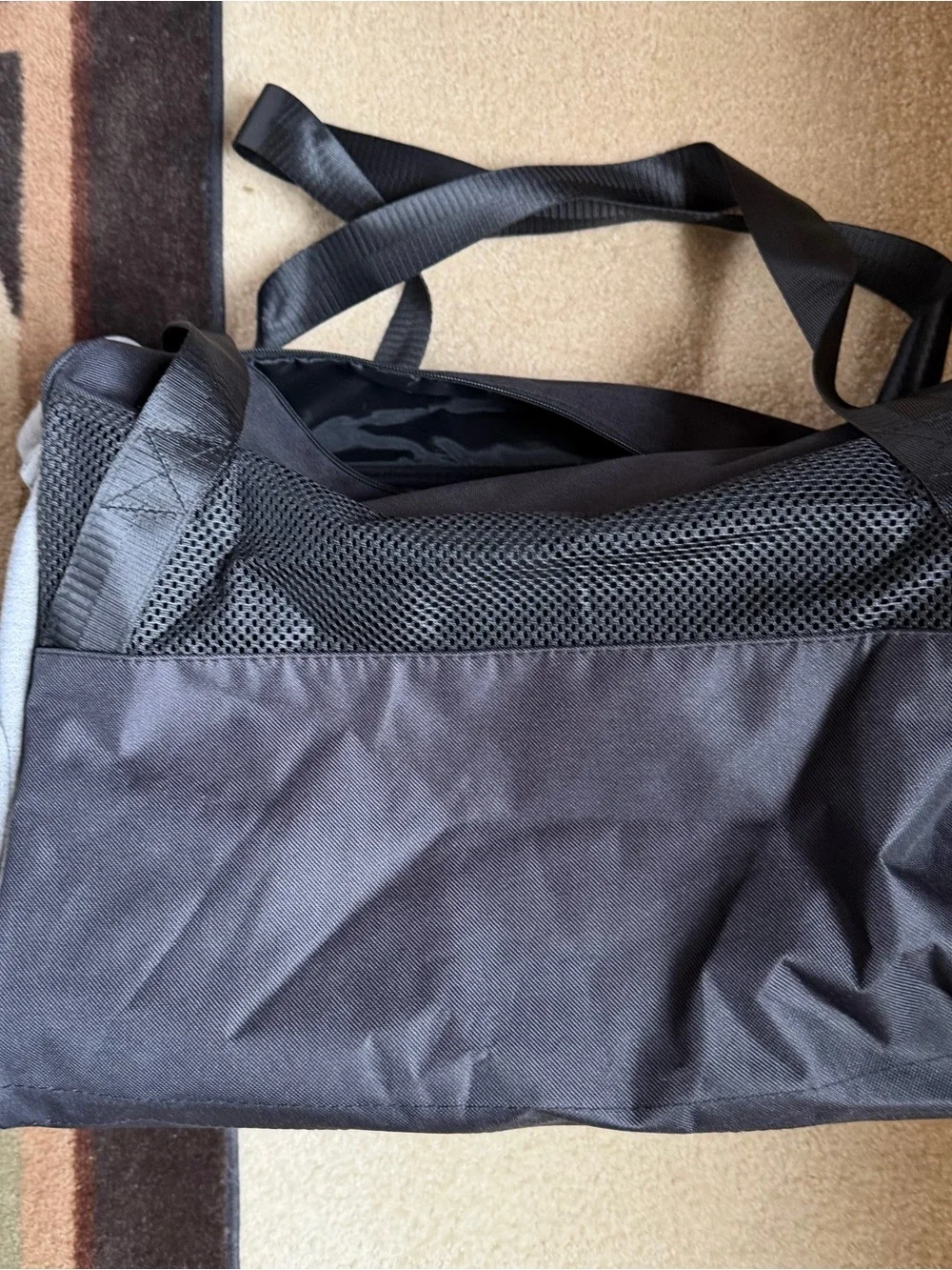 Black & Gray Pet Carrier Hoodie - Team Logo Dog Travel Bag